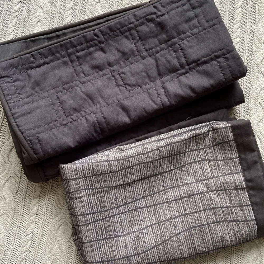 NEW Studio JCPenney home 3 Black and Gray shams